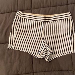 J.Crew blue & white striped shorts